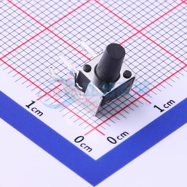 6*6*9mm 卧插 轻触开关 【轻触】实物图