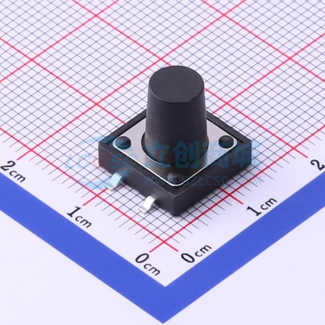 12*12*12mm 立贴 轻触开关实物图