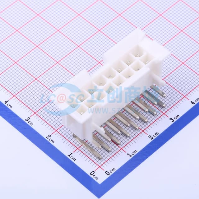 2x8P 间距:4.2mm 弯插 【插件】实物图