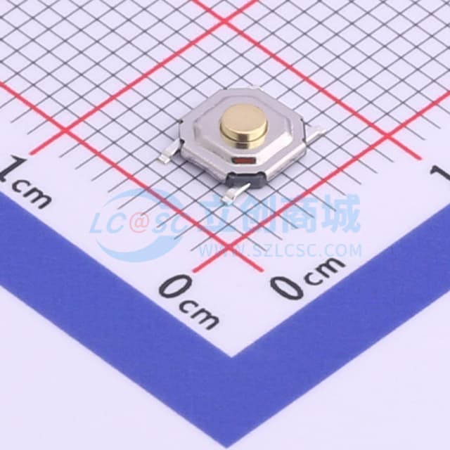 5.2*5.2*1.7mm 立贴 轻触开关实物图