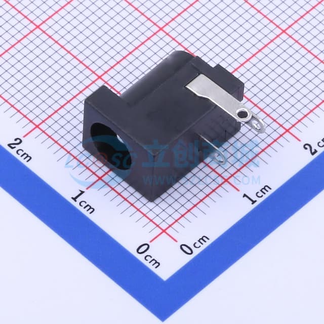DC电源插座 内径:2mm 外径:6.4mm 【插件】实物图