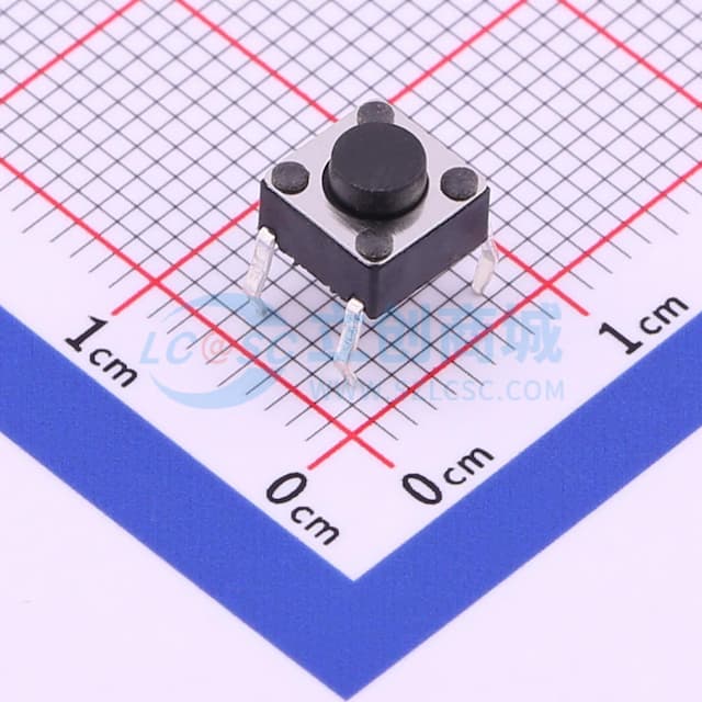 6*6*4.3mm 直插 轻触开关 【轻触】实物图