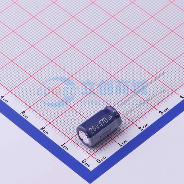 【插件】470uF ±20% 25V实物图