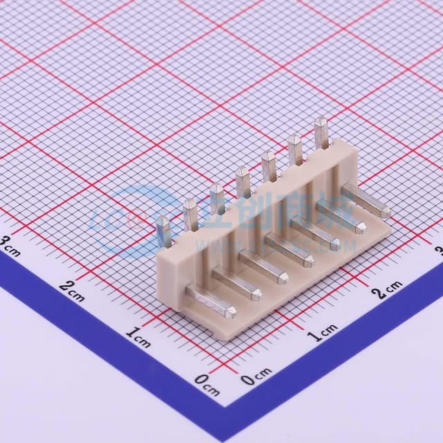 1x7P 间距:3.96mm 弯插 系列:VH 【插件】实物图