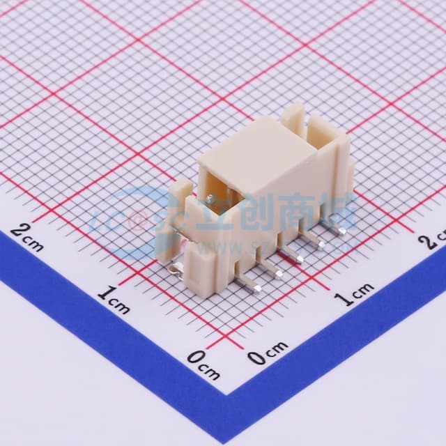 1x5P 间距:2.5mm 立贴实物图