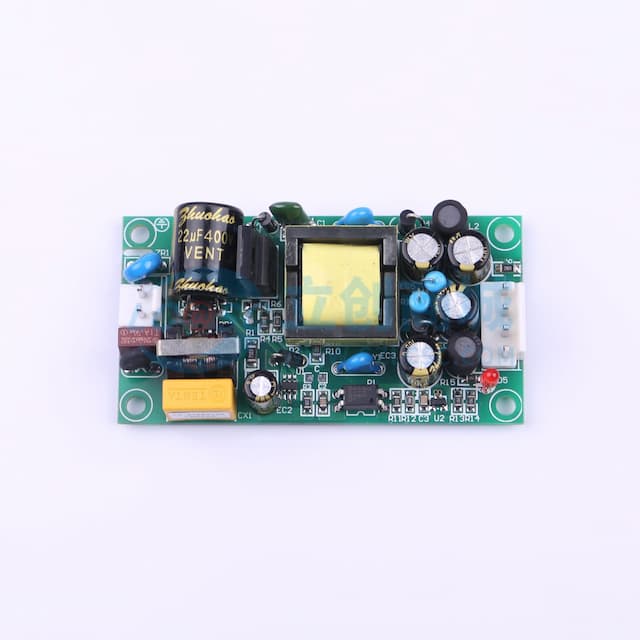 双路输出裸板开关电源，5V0.5A+24V0.4A，15W，(输入输出带VH3.96针座)实物图