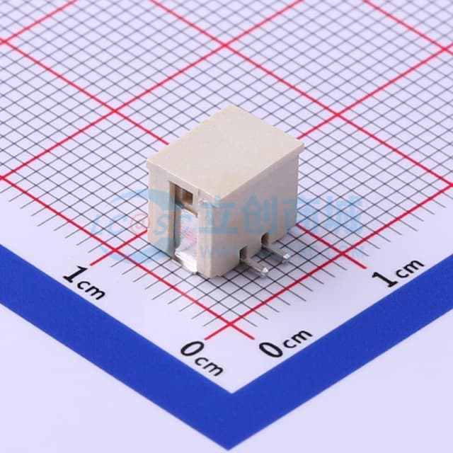 1x2P 间距:2mm 立贴 系列:PH实物图