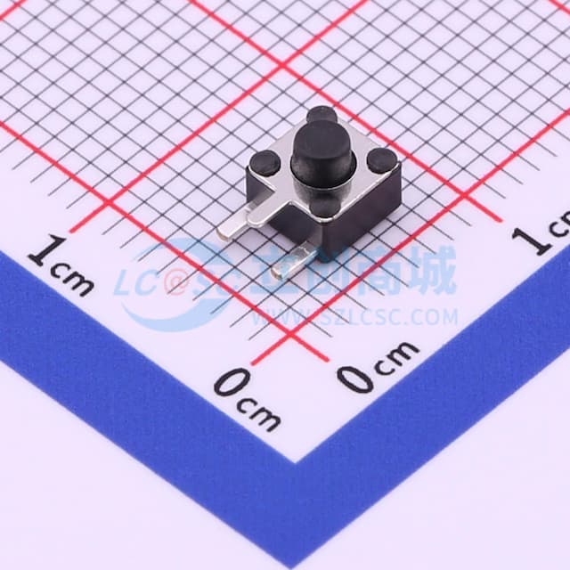 4.5*4.5*4.3mm 卧插 轻触开关 【轻触】实物图