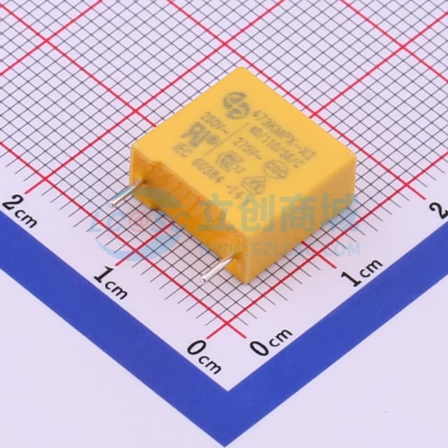 等级:X2 47nF ±10% 275V实物图
