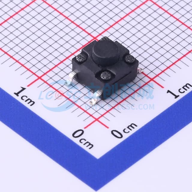 6.2*6.2*5mm 立贴 轻触开关实物图