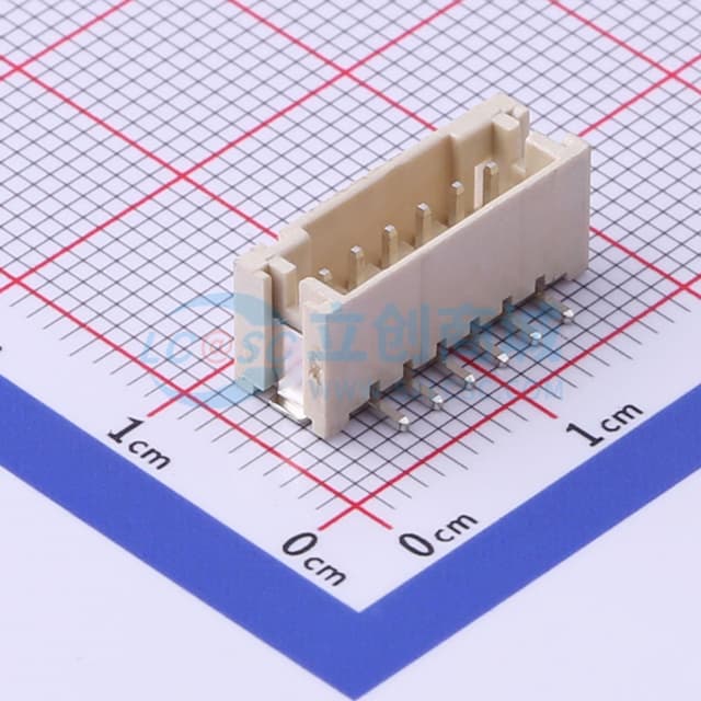 1x6P 间距:2mm 立贴实物图