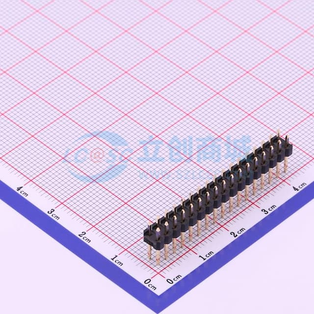 2x17P 间距:2.54mm 方针 【排针】实物图