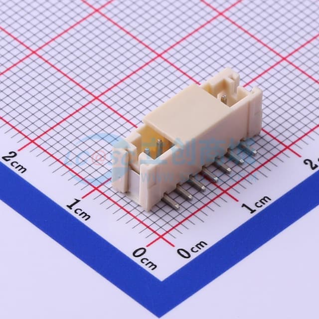 1x7P 间距:2mm 立贴 系列:PH实物图