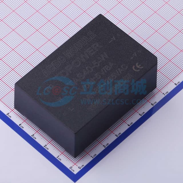 40W AC-DC电源模块，宽压输入85～265VAC，单路/双路输出 【电源】实物图