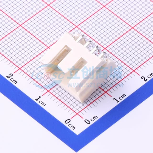 2x4P 间距:2.5mm 弯插 【插件】实物图