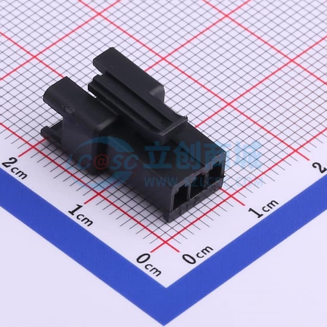 黑色 2.5mm 1x3P实物图