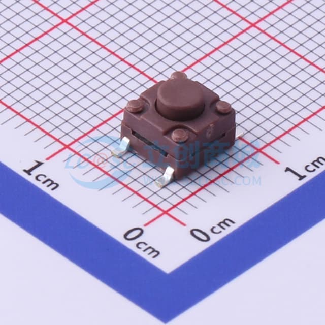 6.1*6.1*5mm 立贴 轻触开关实物图