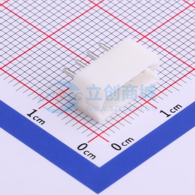 白色 1x4P 间距:2.5mm 直插【插件】实物图