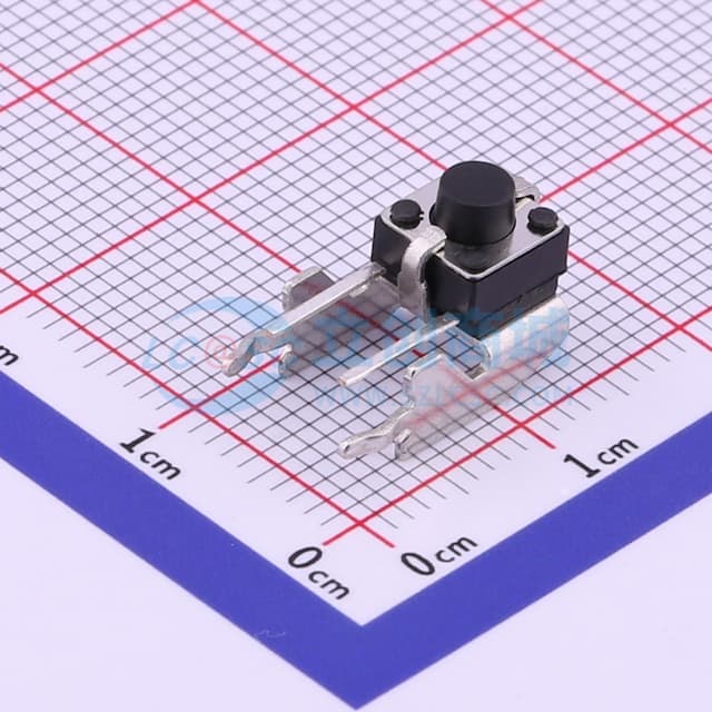 轻触开关6*6*5.5下支架侧按7.5*6.1*5.5插件按键250gf 【轻触】实物图