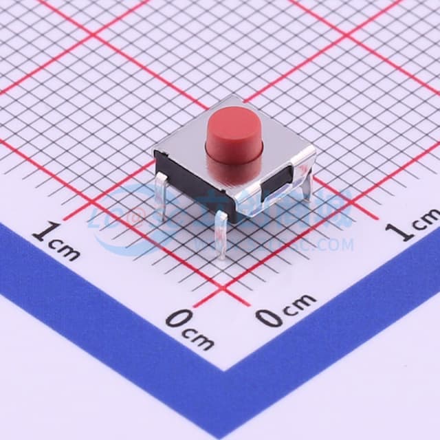 6.2*6.2*3.7mm 直插 轻触开关 【轻触】实物图