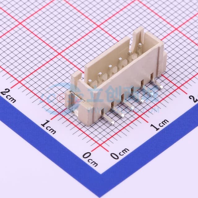 1x6P 间距:2.5mm 立贴 系列:XH实物图