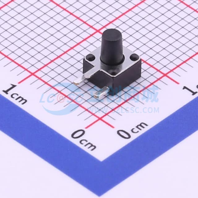 4.5*4.5*6mm 卧插 轻触开关 【轻触】实物图