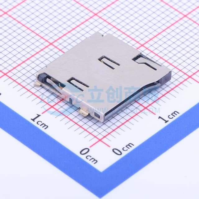 自弹式 MicroSD卡(TF卡) 卡座实物图