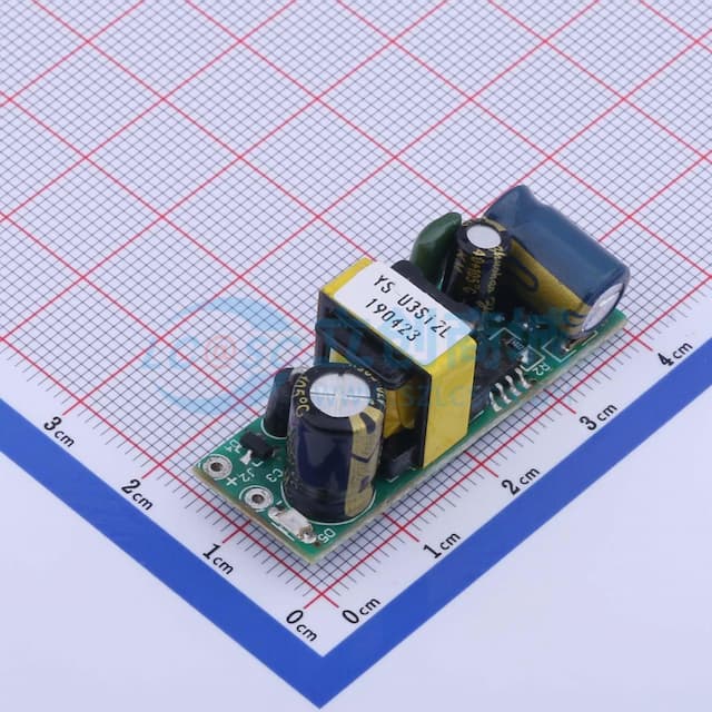 ESHION(禹舜)裸板开关电源 12V300mA电源模块(输入输出留孔) 【插件】实物图