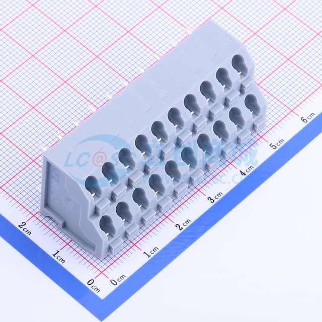 2x10P 5mm 每排P数:10 排数:2 【插件】实物图