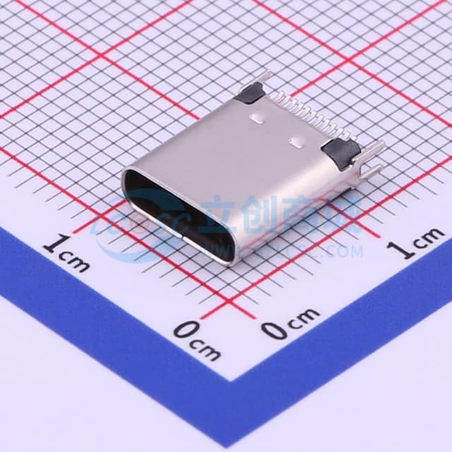 【夹板焊接】Type-C 母 夹板实物图