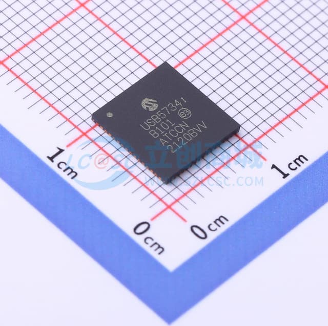 Microchip 4端口SS/HS USB控制器集线器实物图