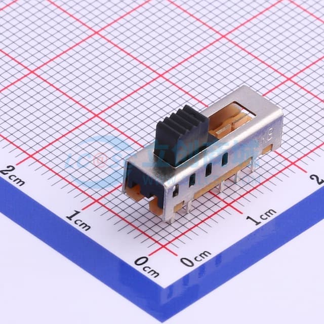 柄长4mm 直插三档 滑动开关 【拨动】实物图