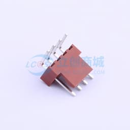 朱砂红 1x4P 间距:2.54mm 弯插【插件】缩略图