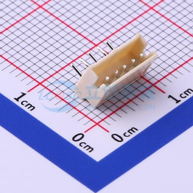 1x5P 间距:1.5mm 弯插【插件】实物图