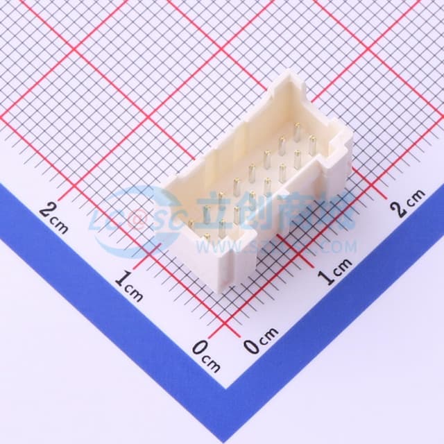 2x8P 间距:2mm 直插 系列:PAD 【插件】实物图