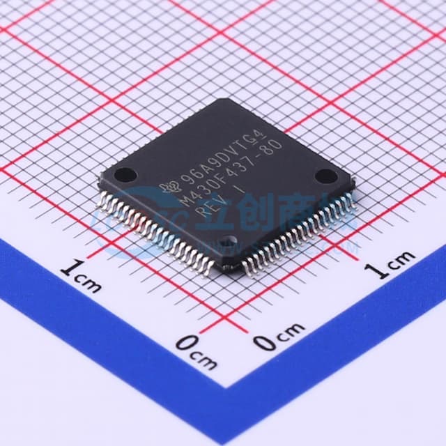 具有 32KB 闪存、1KB SRAM、12 位 ADC、比较器、SPI/UART 和 160 段 LCD 的 8MHz MCU实物图