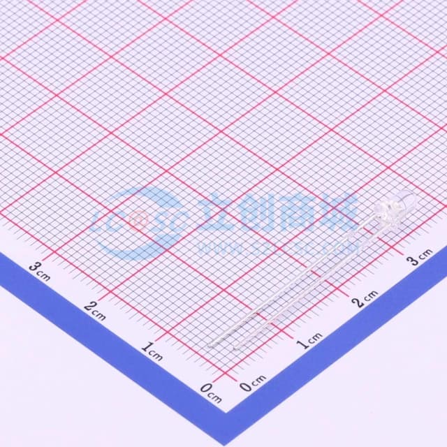 带帽檐 红外发射LED 3Ф,波长940nm,角度40°【红外】实物图