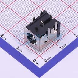 DC电源插座 内径:2.5mm 外径:6.45mm 【插件】缩略图