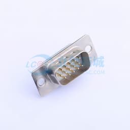 焊线式DB15三排高密度公头车针白胶光孔电镀1.0μ(白、黑、蓝胶可选)缩略图
