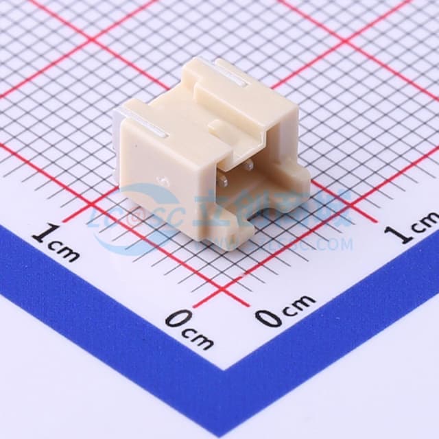 1x2P 间距:2mm 卧贴实物图