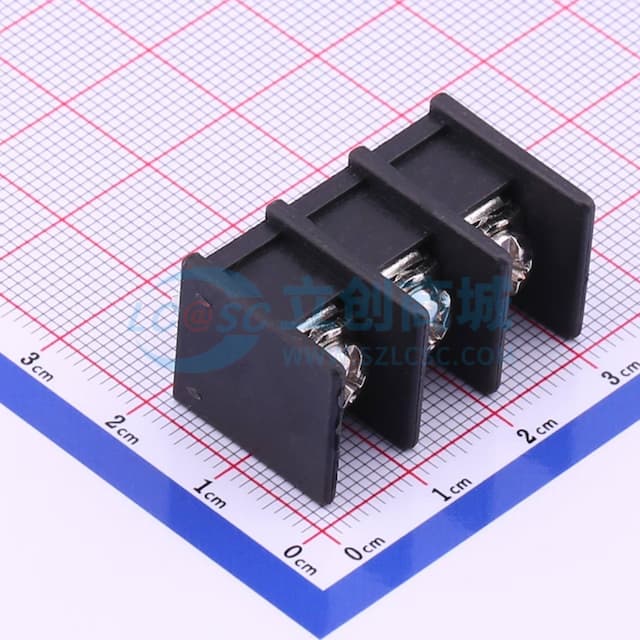 9.5mm 1x3P 每排P数:3 排数:1 直针 边脚 【栅栏】实物图