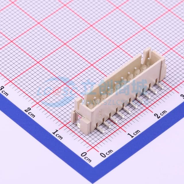 1x10P 间距:2.5mm 立贴 系列:XH实物图