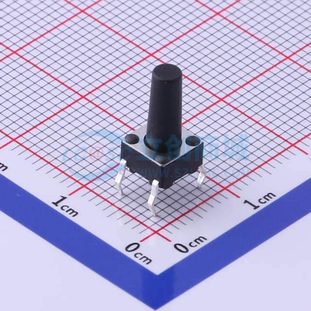 6*6*12mm 直插 轻触开关 【轻触】实物图
