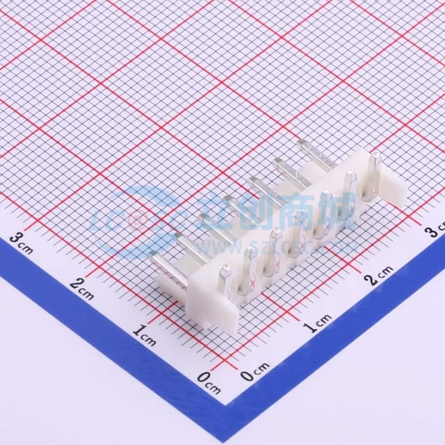 1x7P 间距:3.96mm 弯插 系列:VH 【插件】实物图