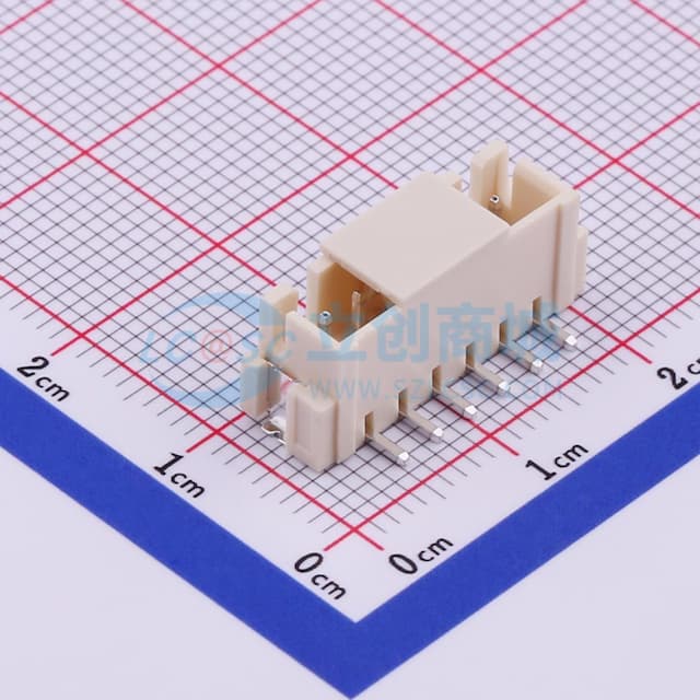 1x6P 间距:2.5mm 立贴实物图