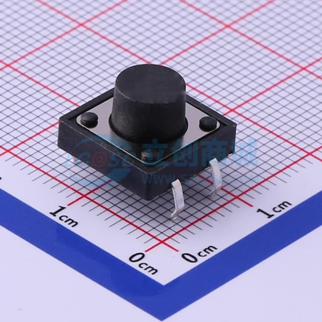 12*12*7.5mm 直插 轻触开关 【轻触】实物图