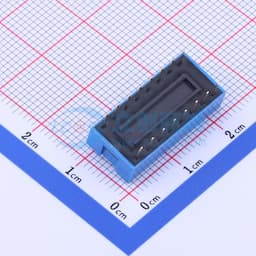 蓝色宽体 8位顶拨插件拨码开关缩略图