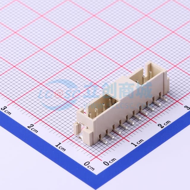 1x10P 间距:2.5mm 立贴实物图