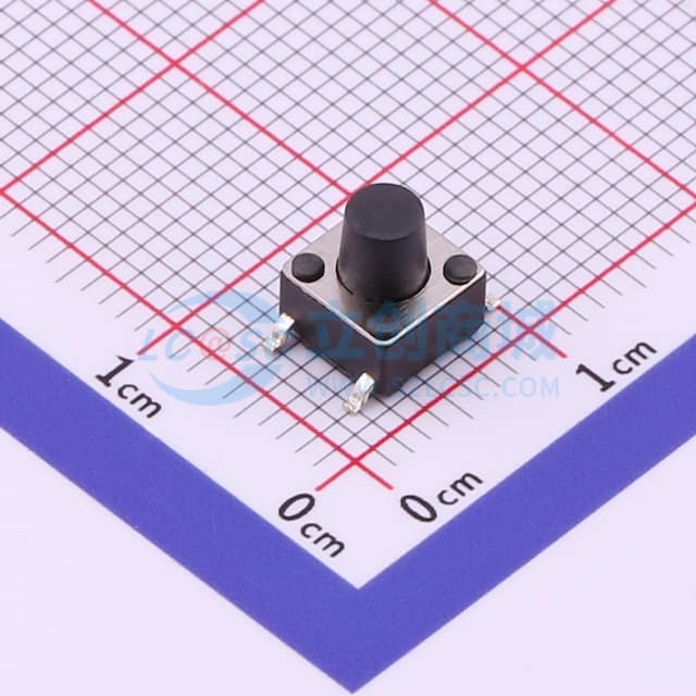 6*6*7mm 立贴 轻触开关实物图