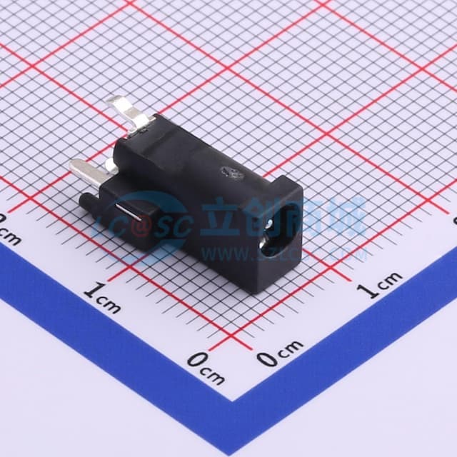 DC电源插座 内径:1.3mm 外径:4.2mm 【插件】实物图